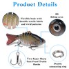 Fishing Lures for Bass 3.94" Multi Jointed Swimbaits Slow Sinking