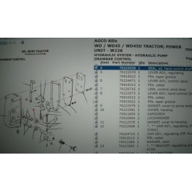 GENUINE Allis Chalmers Hydraulic Pump Control Shaft Seal WD WD45 WD45D 70224558