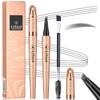 Ledeak Microblading Eyebrow Pen, 3D Magic Eyebrow Pencil with 4