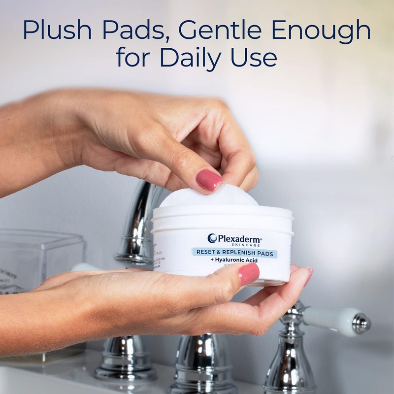 Plexaderm Reset and Replenish Pads with Hyaluronic Acid - remove