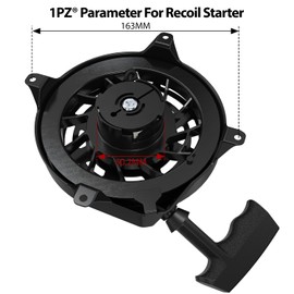 1PZ CA5-GL6 497680 Recoil Spring Pull Starter Replacement for Briggs & Stratton 493295 497598 Oregon 31-068 Rotary 12368 Toro Lawn boy MTD Snapper Lawn Mower