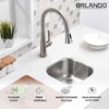 ORLANDO 13x13 inch Undermount Bar Sink, 18-Gauge Stainless Steel Single
