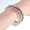 YUFFQOPC Women's Beads, Women's Crystal Beads Bracelet, Multilayer Stone Bracelet,