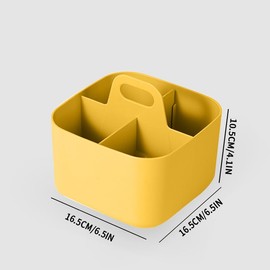 Cisolen Cleaning Caddy with Handle Kitchen Tidy Organiser Caddy Tidy Tote Organiser Caddy Cleaning Basket Organiser Art Supply Storage Box Portable Desk Organiser for Indoors or Outdoors