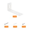 uxcell L Corner Braces, 2Pcs 120x40x60mm - Stainless Steel Adjustable