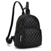 KL928 Quilted Mini Backpack for Women, PU Leather Backpack Purse