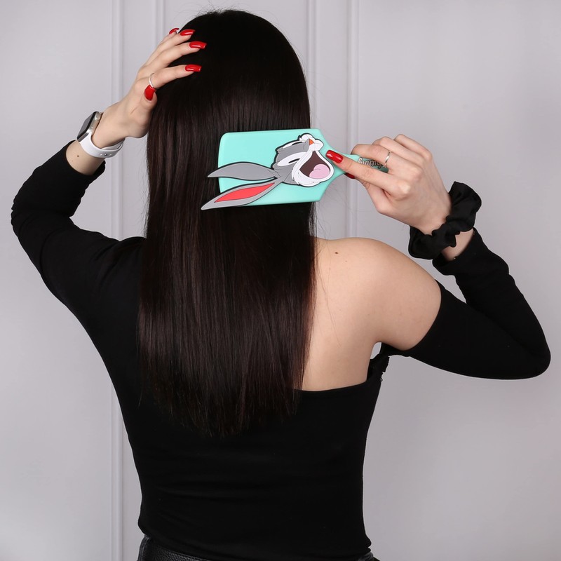 Bugs Bunny Looney Tunes Mint Large Flat Plastic Hairbrush