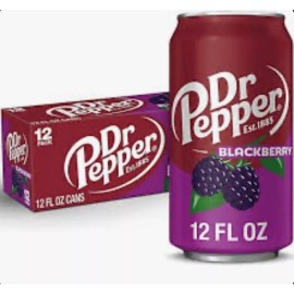 Dr Pepper 🤩NEW🤩 1x 12oz 12pk Dr. Pepper BlackBerry Cans