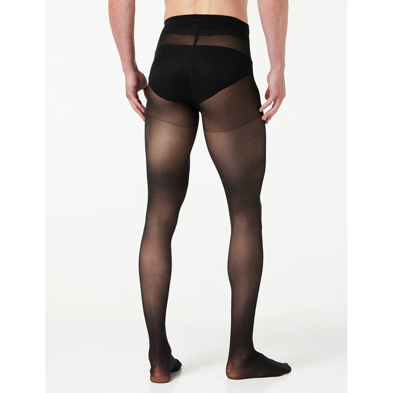 GLAMORY Men's 40 Support Tights Sports Leggings, Black, L Große