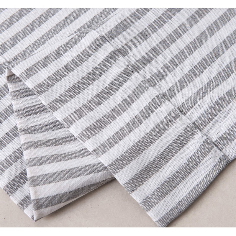 Annlaite Stripes Textured Drapes Stripe Pattern Valance Curtains Light Reducing