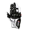 ELF EG-S527 Motorcycle Gloves, Spring/Summer Model, Nero Mesh Gloves, L Size, White & Black
