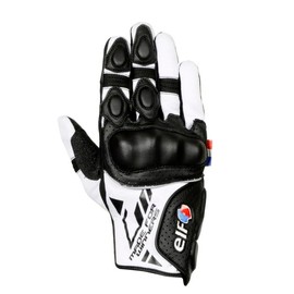 ELF EG-S527 Motorcycle Gloves, Spring/Summer Model, Nero Mesh Gloves, L Size, White & Black