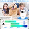 2 Pcs Ultrasonic Pest Repeller Indoor with LCD,Plug in Rodent