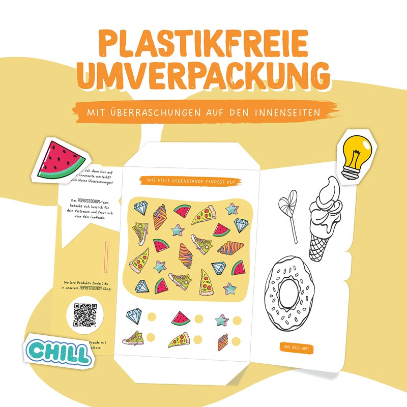 Papierdrachen 100+ Metallic Tattoos for Sticking, Skin-Friendly Children's Tattoos, Summerjam,