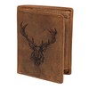 Greenburry Vintage Royal Stag Geldbörse mit Hirsch Prägung braun