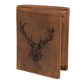 Greenburry Vintage Royal Stag Geldbörse mit Hirsch Prägung braun