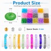 Rondelle Glass Beads for Jewelry Making with Organizer Box