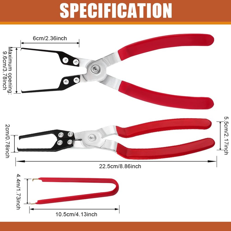 QZTYTY Relay Puller Pliers, Fuse Puller, Automotive Fuse Removal Tool,
