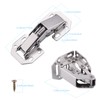 JIZZU 10Pcs Cabinet Hinges with Screws, Soft Close Hinges for