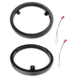 6.5" Speaker Spacer Rings with Speaker Harness Fit for Mitsubishi Lancer Mirage Outlander Eclipse Cross Mirage G4 Onward Car Stereo Speaker Spacer Adaptor Ring Mounting Bracket