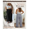 Neer 3 Pack Women's Plus Size Pants Wide Leg Lounge