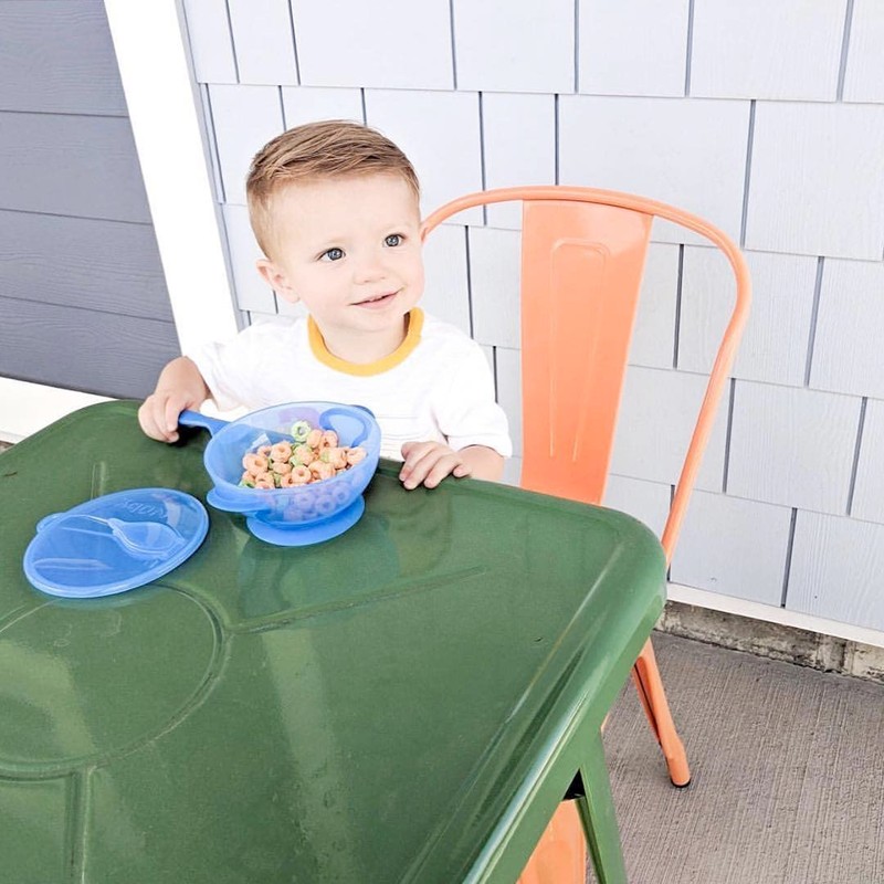Nûby ID541 9Blue Baby Feeding Bowl with Suction Cup and