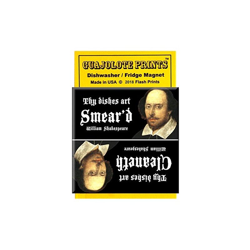 Clean Dirty Dishwasher Magnet Sign Indicator - Shakespeare Funny Gag