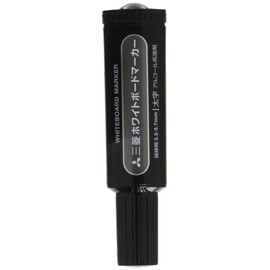 Mitsubishi Pencils PWB7M.24 Dry Erase Markers, Bold Point, Black, 10 Count