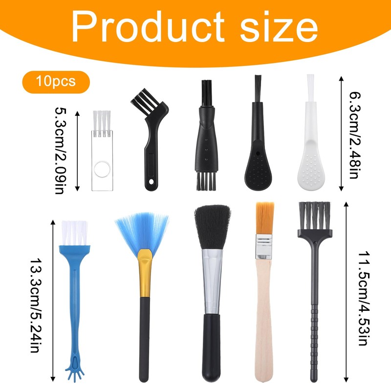 Bewudy 10 PCS Mini Keyboard Cleaning Brushes Kit, Anti-Static Electronic