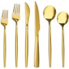 Astercook Silverware Set 48-Piece Gold Flatware Set with Steak Knives