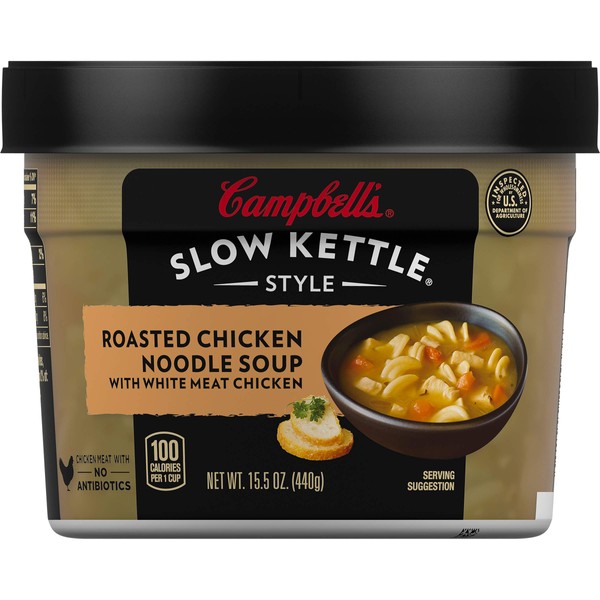 Campbell's Slow Kettle Soup, Roasted Chicken Noodle, 15.5 oz