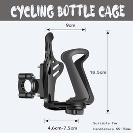 Drink Holder Bicycle 55-75 mm Adjustable Size Bottle Holder Bicycle PC Drink Holder Motorcycle Material Water Bottle Holder for Bike, MTB, Scooter, Ebike