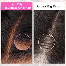 Yumkot Highlight 13x6 Lace Front Wigs Human Hair 24 Inch Body Wave 1B/30 HD Transparent Lace Frontal Wigs for Women Ombre Lace Front Wig Human Hair Pre Plucked with Baby Hair 180% Density