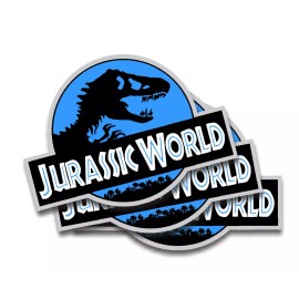 Your Expressions Studio Jurassic World Magnets - Set of 3 Removal Magnetic Decals for your vehicle