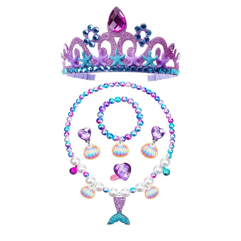 PURFEEL Girls Mermaid Princess Dress Kids Mermaid Costume Dress up