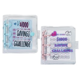 2 Piece Savings Challenge Binder, Mini Savings Binder, 1000 Dollar Savings Challenge Envelope, Money Envelope, Mini Savings Wallet