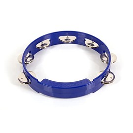RhythmTech TC4048 8-Inch True Colors Tambourine, Cobalt Blue