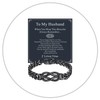 Richsteel Husband’s Infinity Knot Bracelet – 316L Cuban Chain, Hypoallergenic