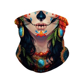 Azuki Novelty Face Mask For Men And Women,Neck Gaiter Face MaskFace Bandanas for Dust, Outdoors, Festivals, Sports, Clown, One Size