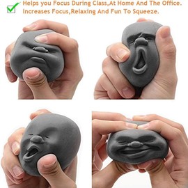 1Piece Funny Novelty Gift Gadgets Vent Human Face Ball Anti Stress Scented Caomaru Geek Gadget Vent Toy (WO)