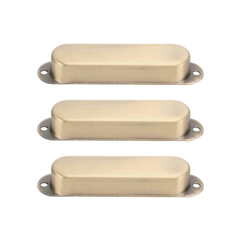 3Pcs Electric Guitar Single Coil Pickup Cover Copper Instrument Accessory