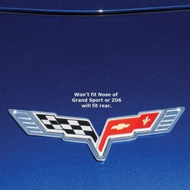 West Coast Corvettes Corvette Billet Emblem Bezels : 2005-2013 C6,Z06,ZR1 and Grand Sport (2 Piece Set)