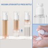 ZDNT 6 Stück 100ml Airless Pumpspender,Creme Spender Pumpflasche Leer,Nachfüllbar Vakuum