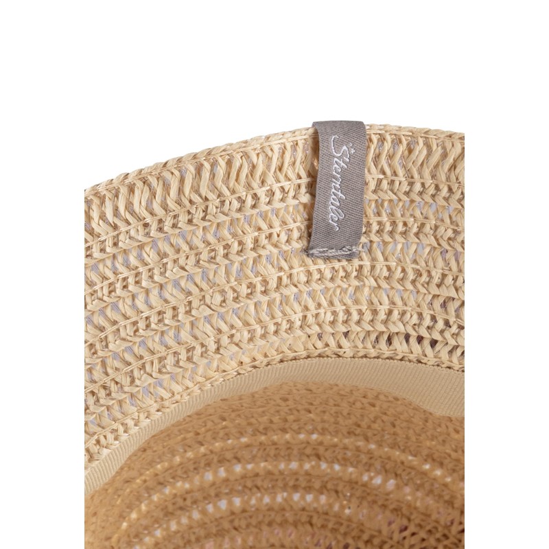 Sterntaler Girls Kids Straw Hat with Wave Edge Hat, sand