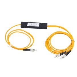 Duogalia 3-Pack FC/UPC Fiber Optical FBT Splitter 1x2(1 in 2 Out) Singlemode 1310/1550nm for Network Signal Distribution