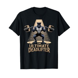 Kid Black Panther Deadlifter Funny Workout Gym Black Panther T-Shirt