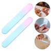 Healvian 2pcs Glass Nail Files for Natural Nails Gentle Buffing