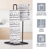 Kitchen Roll Holder Black with Kitchen Roll Washable Reusable Bamboo