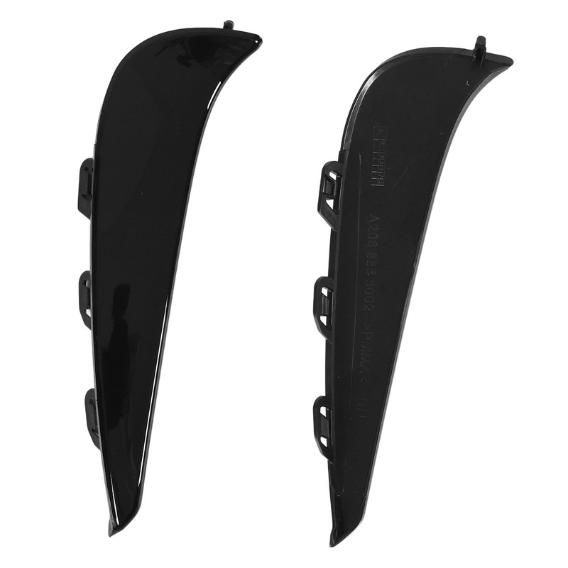 Gloss Black Front Bumper Fog Grille Ari Vent Cover Trims