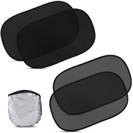 SenseYo 4 Pack UV Protection Car Side Window Shades Blocker Cover for Baby (Mixed, 20"x12")
